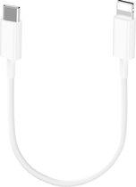 Câble Lightning USB C Court - 30 CM - Câble Chargeur iPhone Court - Câble Charge Rapide - 20W - Wit