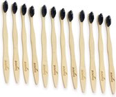Brosse à dents durable - Set de 12 - Bamboe - Respectueux de Eco - Doux - Zéro déchet - Végétalien - Bamboo