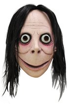 Ghoulish Hoofdmasker Momo Met Haar Halloween Masker voor bij Halloween Kostuum Volwassenen - Latex One-size