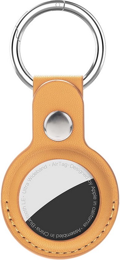 Étui pour le porte-clés Apple AirTag en jaune - Cuir - AirTag - Olaf - Jaune - Porte-clés
