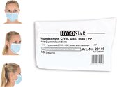 Hygostar mondkapjes 3laags 50 stuks - Mondkapjes 50 stuks - Niet medische mondkapjes - Wegwerp mondkapjes - Mondmasker met elastiek- geschikt voor openbaar vervoer