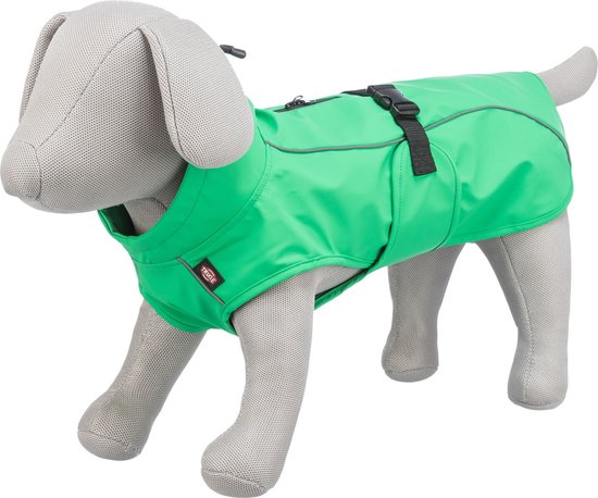 Trixie Regenjas Vimy Groen - Hondenkleding - Ruglengte 45 cm - L