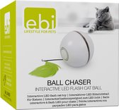 Ebi - Speelgoed Voor Dieren - Kat - Ball Chaser 6,4x6,4x6,4cm Wit/groen - 1st