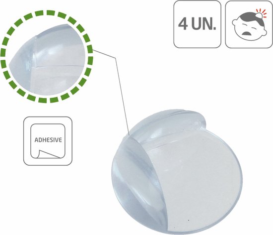 Protection D'Angle AMIG CS502 - Caoutchouc NBR Blanc - Pour Meubles Et Tables