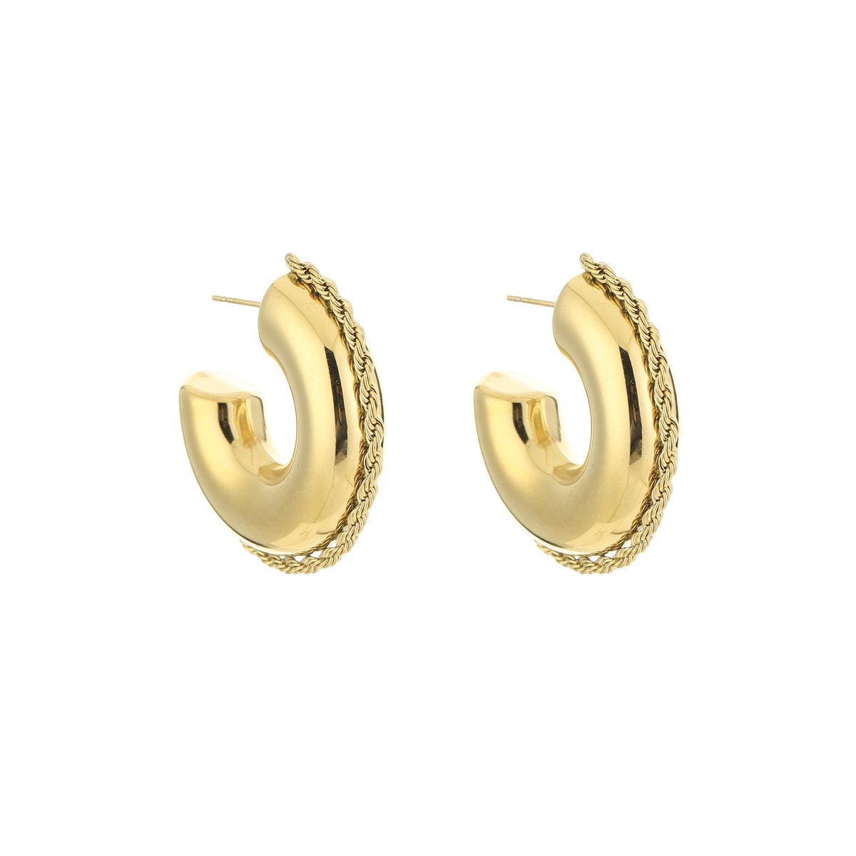 Bali hoops goud- JE14793