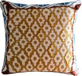 Kussens woonkamer | kussenhoes 45x45 cm | kussensloop | sierkussens | cushion cover | katoen | hand block printed