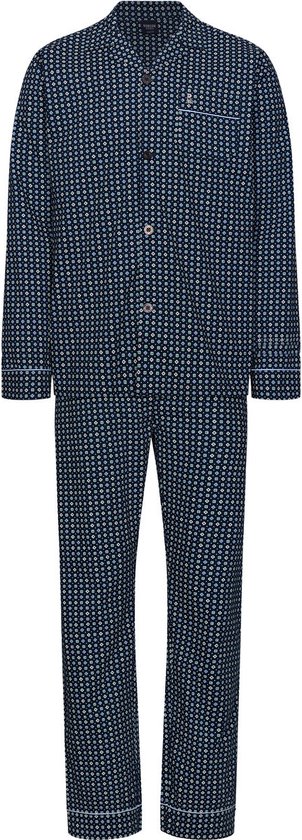 Pastunette Heren Pyjama katoen met knoopsluiting - Groen