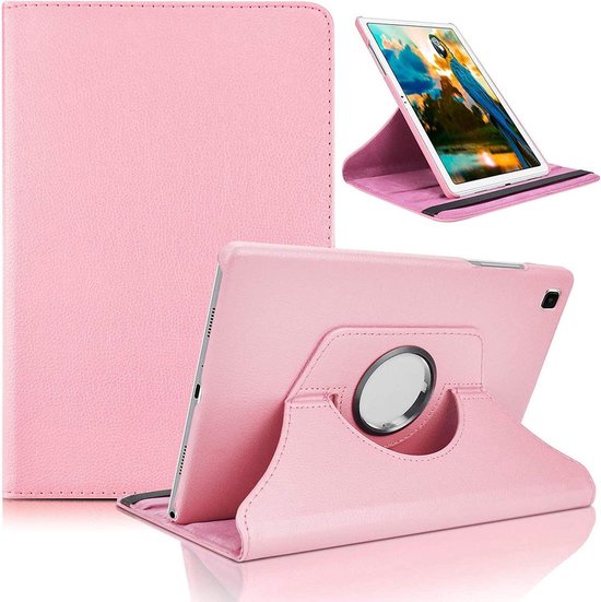 Phreeze Draaibare Tablethoes - Geschikt voor Samsung Tab A7 2020 Hoesje - 10.4 Inch - 360 Graden Draaibare Hoes Cover - Draaibare Standaard - Licht Roze