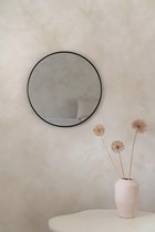 Nordic Style® Wandspiegel 60x60cm | Zwart | Scandinavische Spiegels | Cirkel | Wandspiegel | Badkamerspiegel | Gangspiegel