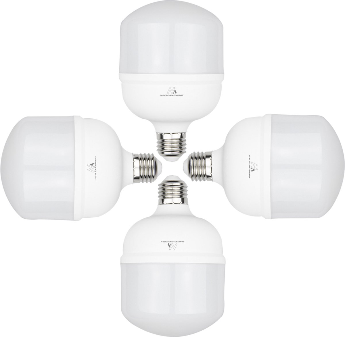 Maclean - Set van 4 stuks LED-lamp Lichtbron E27 / 28W / 220-240V AC - Koud wit 6500K - 2940lm