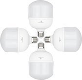 Maclean - Set de 4 lampes LED Source lumineuse E27 / 28W / 220-240V AC - Blanc froid 6500K - 2940lm