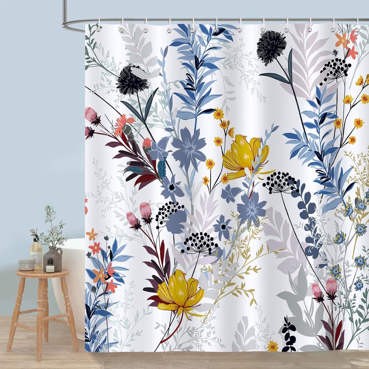 Lush Decor Ruffle Douchegordijn, 182 cm x 182 cm, Roze