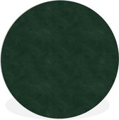 WallCircle - Wandcirkel ⌀ 90 - Leer - Groen - Dierenhuid - Ronde schilderijen woonkamer - Wandbord rond - Muurdecoratie cirkel - Kamer decoratie binnen - Wanddecoratie muurcirkel - Woonaccessoires