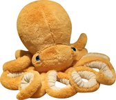 Homfy octopus knuffel - 50cm - pluche - bruin