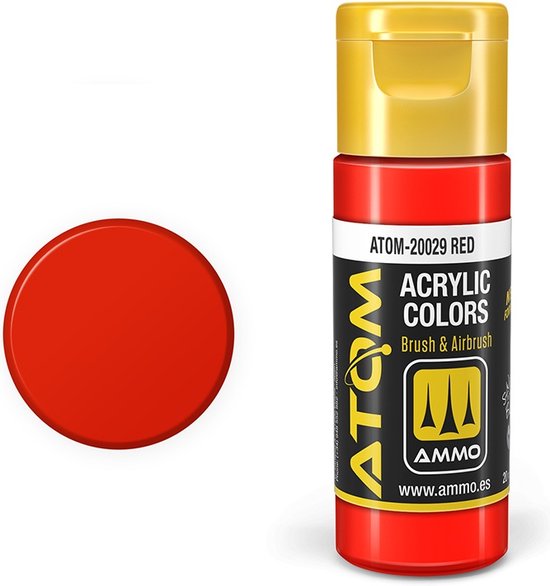 AMMO MIG 20029 ATOM - Rouge - Acryl - Flacon de Peinture 20ml