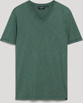 V-Neck Slub Short Sleeve T-Shirt Drius Green (M1011889A - 5WF)