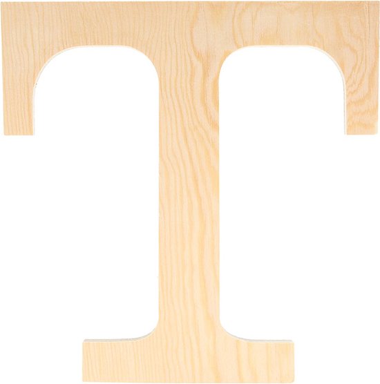 Artemio houten letter T 19 cm