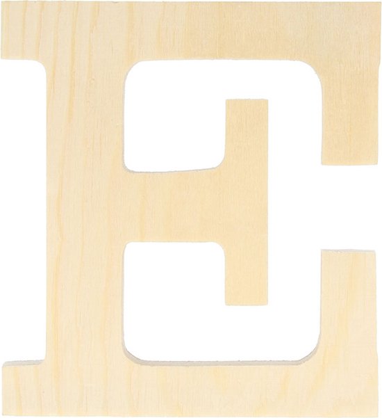 Artemio houten letter E 11.5 cm