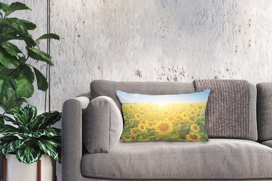 Zonnebloem kussen Girly kamer decor pluche zonnebloem kussen erker bloem instelling voor kinderen slaapkamer stoel kussen-70cm