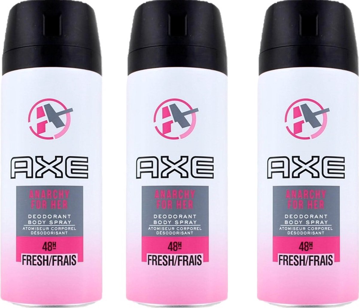Goedkoopste Axe Deo Spray - Anarchy For Her - 3 x 150 ml
