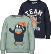 NAME IT NMMVALEXANDER 2P LS SWEAT UNB Jongens Trui - Maat 98