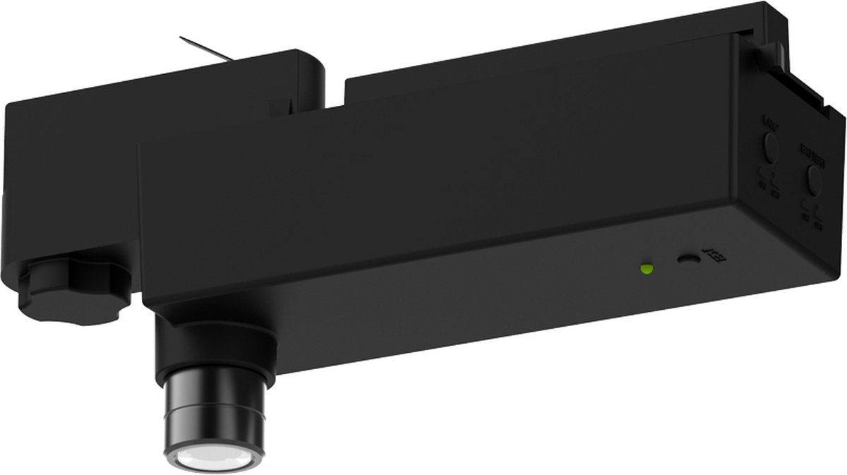 Isar Spot Railverlichting zwart Noodverlichting Anti-Paniekverlichting 4W 280 Lumen IP20