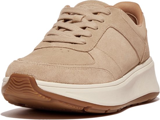 FitFlop F-Mode Suede Flatform Sneakers BEIGE - Maat 41