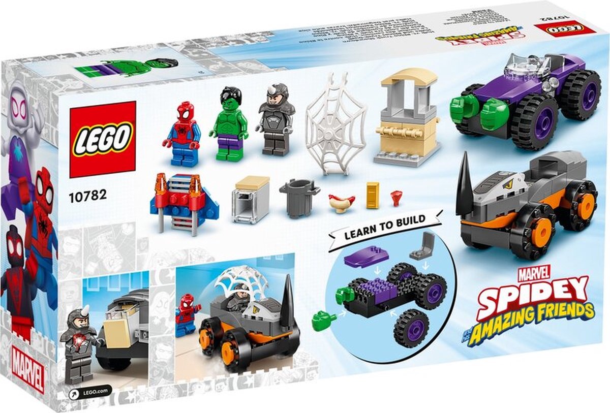 LEGO Marvel Spider-Man Hulk vs. Rhino truck duel - 10782 — afbeelding 6