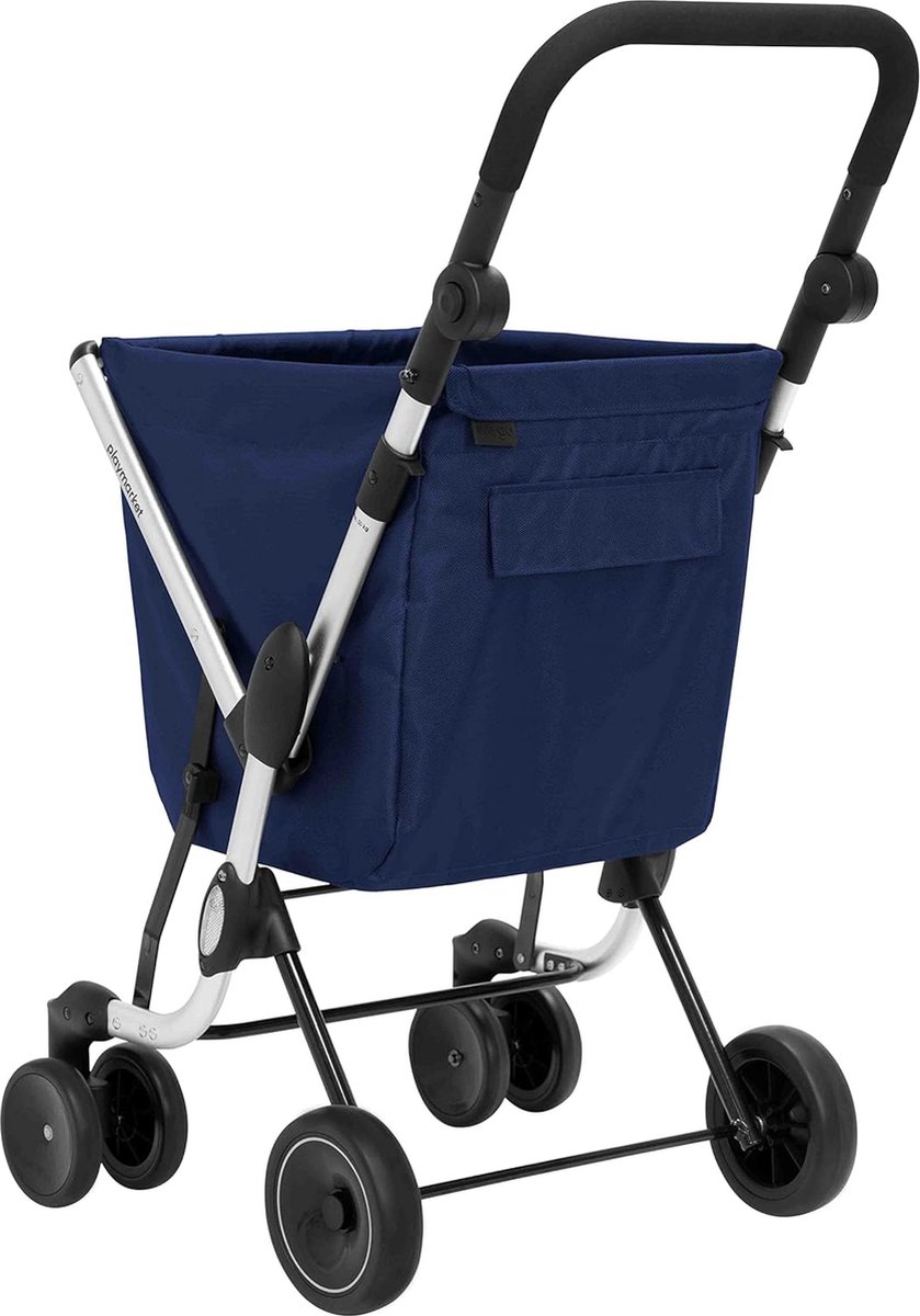 Boodschappentrolley met Wielen - Opvouwbaar - Afneembare Boodschappentas - Boodschappenwagen