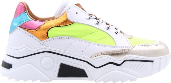 Dames Sneakers Dwrs VENUS Neon White/Neon Yellow - maat 39