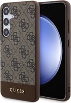Guess 4G Stripe Back Case - Geschikt voor Samsung Galaxy S24 (S921) - Bruin