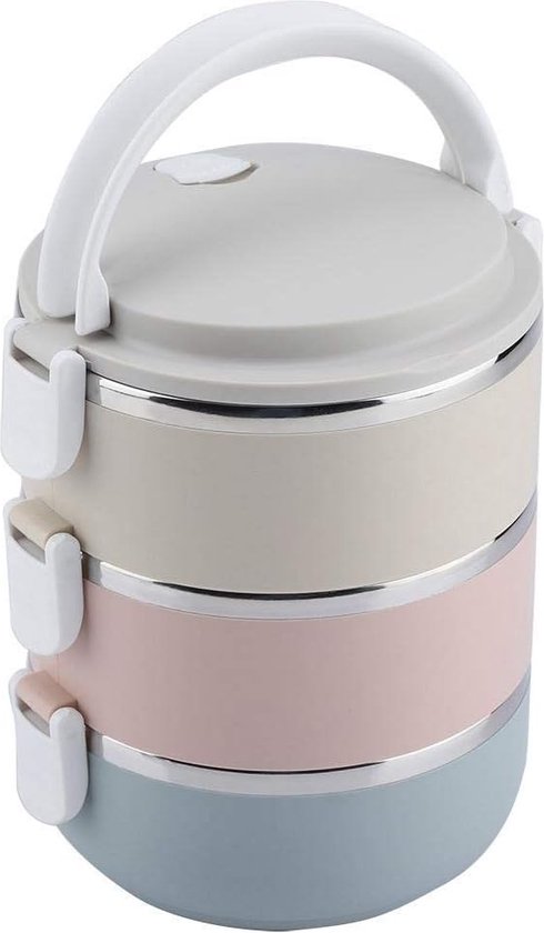 Geïsoleerde lunchbox van roestvrij staal 304 met thermische tas