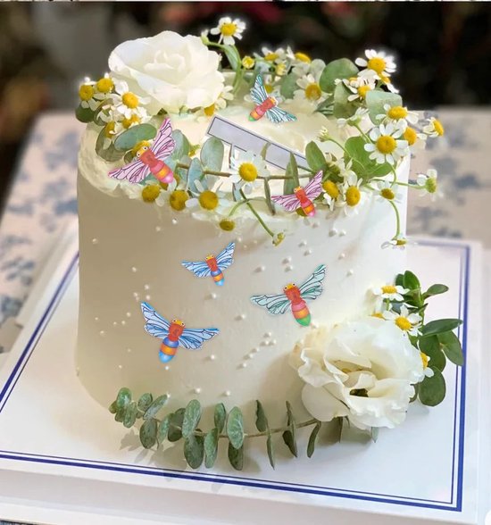 Top That 24 schattige paasdecoraties, van papier, voor het versieren van taarten Top That 24 schattige paasdecoraties, van papier, voor het versieren van taarten