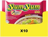 10x Yum Yum Noodles Soep Pak Peking Eend 60 gr