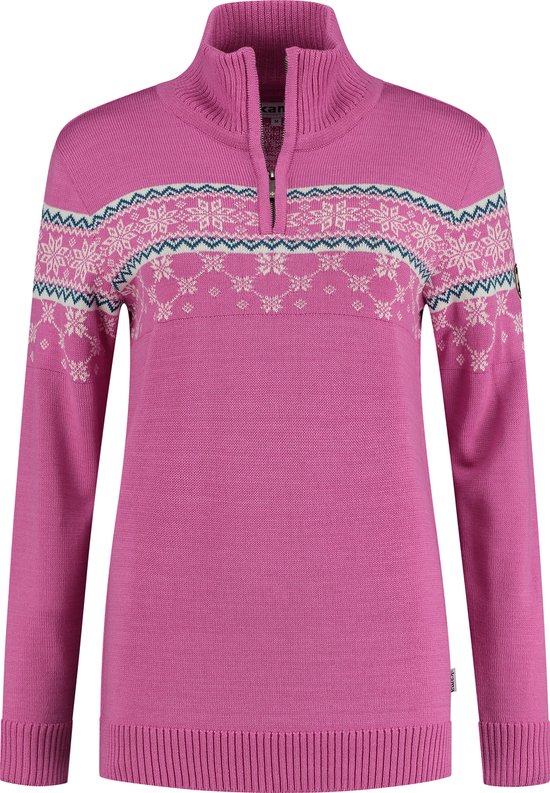 Kama Dames Pullover Nordic Merino, roze