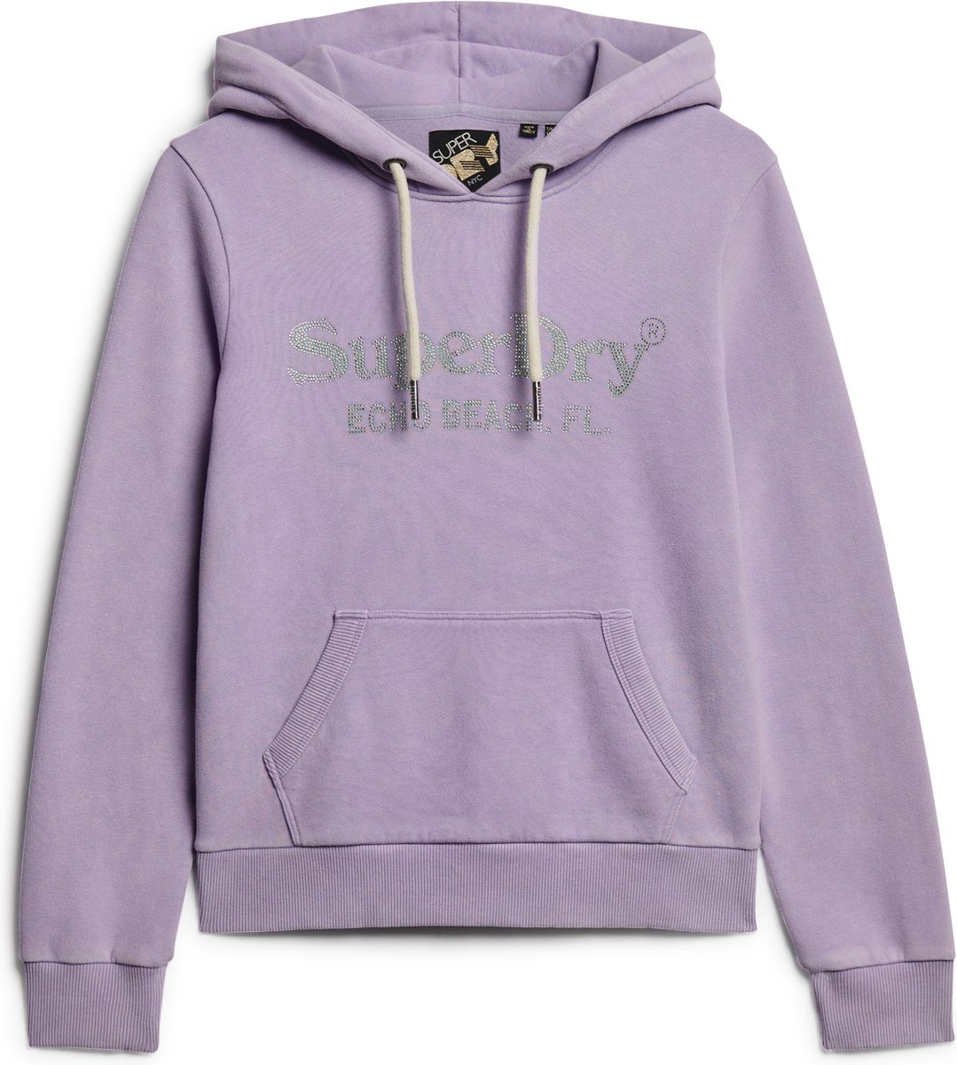 Superdry METALLIC VENUE LOGO HOODIE Dames Trui Paars