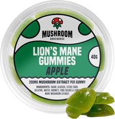 MushroomBakehouse - Lion's Mane Gummies - 200mg - Apple