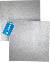 Dparts plaque de mica pour micro-ondes - 2 pièces - 15x15 cm - peut être découpée sur mesure - plaque de mica universelle pour micro-ondes - plaque de mica adaptée à Sharp Whirlpool Miele LG Pelgrim Inventum Samsung Bosch
