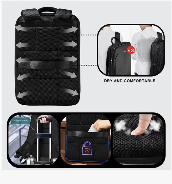 Video's over Wat is Groothandel Bedrijf Rugzak Casual Rugzak voor Mannen Grote Capaciteit Laptop Tas Waterdichte Reis Rugzak College Student Schooltas