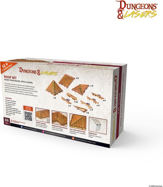 Dungeons and Lasers - ROOF SET - RPG Terrein - Roleplaying Games ...