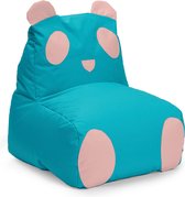 LUMALAND kinderzitzak Animal Line Panda - turquoise/pastelroze