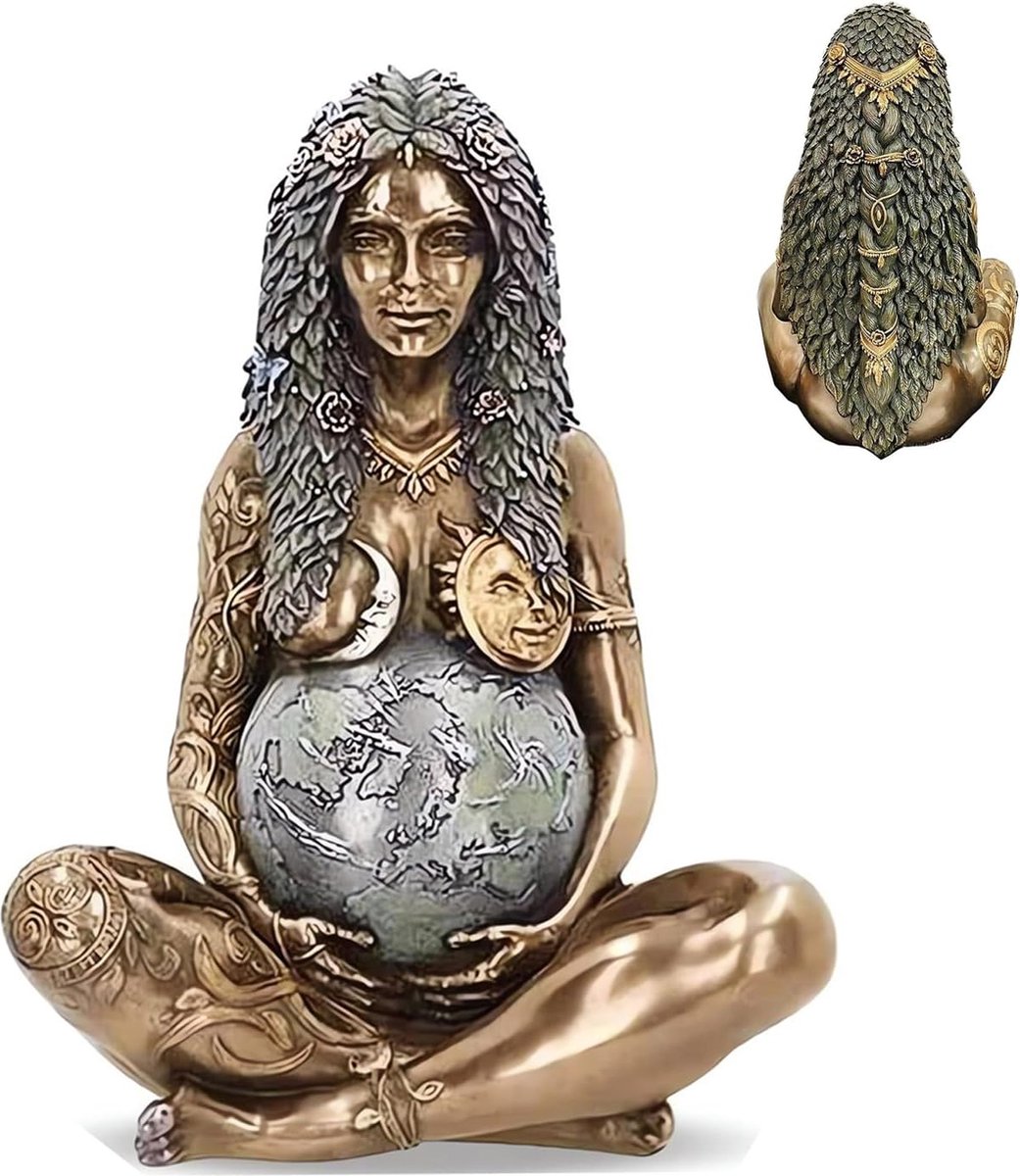 De Moeder Aarde Kunst Standbeeld Millennial Gaia Standbeeld Beeldje