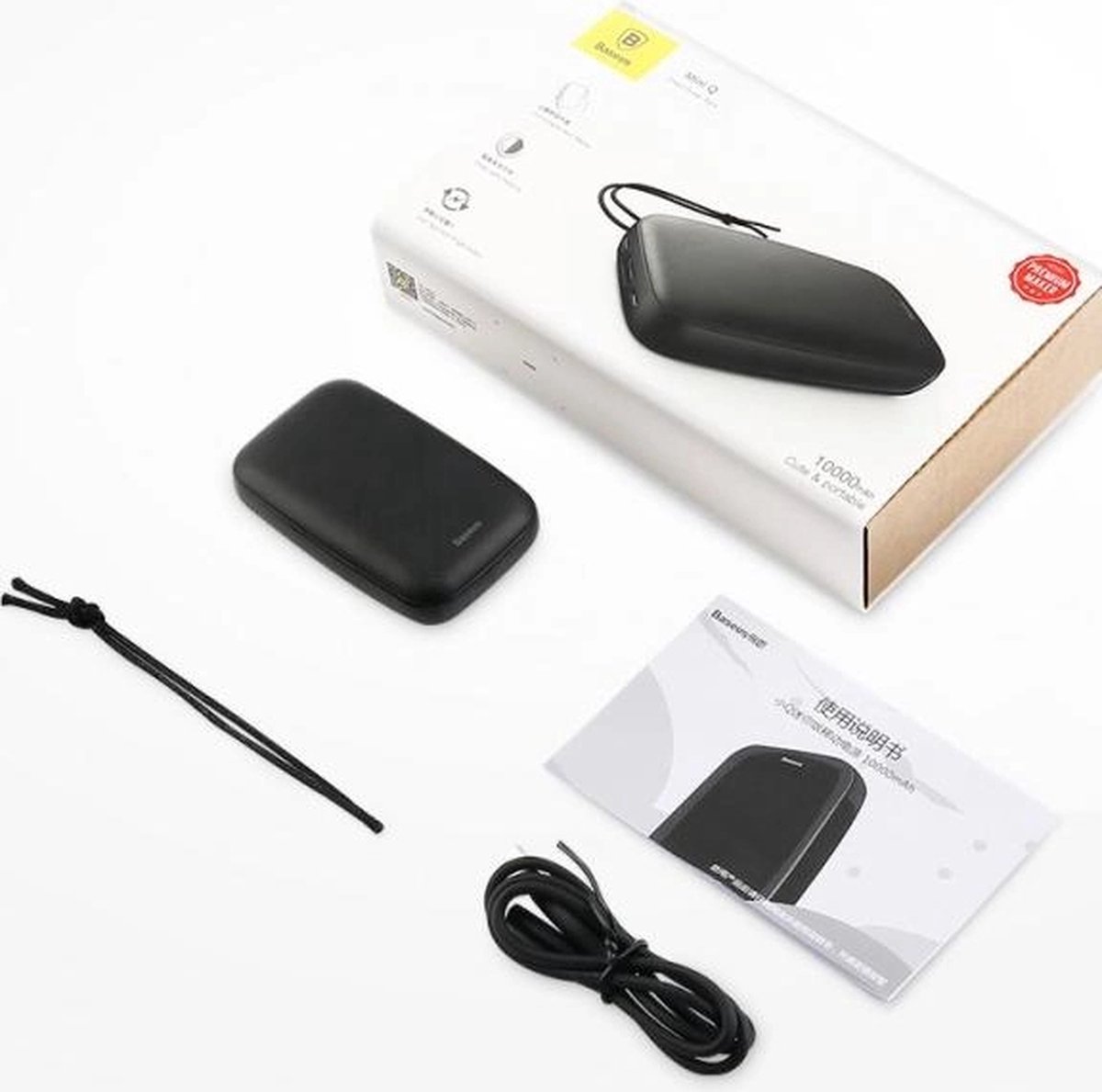 DrPhone SwiftCharge - Nood 10000 mAh powerbank – Draagbare Powerbank - Ingebouwde Beveiliging - Smartphone / Horloge lader - Zwart — cadeau in Gadgets - foto 8