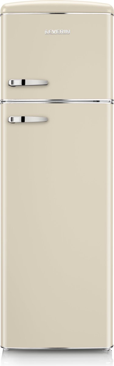 Severin RKG 8985 - Retro Koelvries combinatie - Creme- Energieklasse D