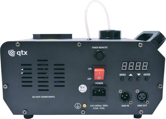 FLARE-1000 verticale LED rookmachine 6x RGB LED's DMX 1000W - QTX