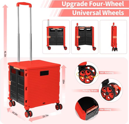 Aluminiumlegering Rugzak Trolley Met 6 Wielen Opvouwbare Kar Hand Truck Voor Bagage Schooltassen Aluminium Handkar School 1424957758