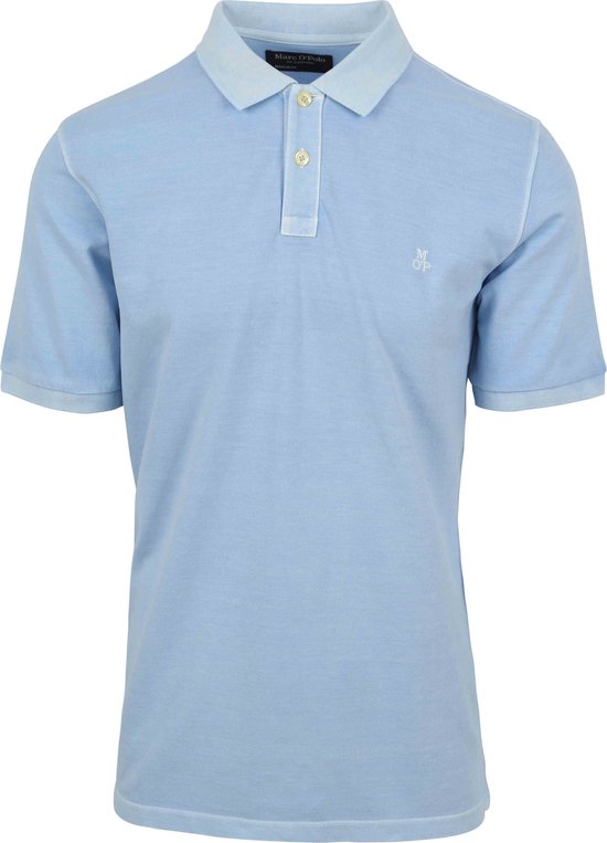 Marc O'Polo - Polo Faded Light Blue - Modern-fit - Polo Homme Taille 3XL