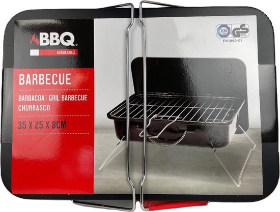 Draagbare Tafel Barbecue - 35x25 cm- Ideaal voor Balkon, Park, Camping en Strand van Moa. — afbeelding 3