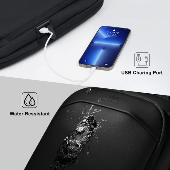 Rugzak voor laptop met grote capaciteit, slank en lichtgewicht, 17,3 inch, waterbestendig, anti-diefstal met USB-oplaadpoort, reis, school, elegant, zaken en vrijetijdsrugzak voor heren-wit Rugzak voor laptop met grote capaciteit, slank en lichtgewicht, 17,3 inch, waterbestendig, anti-diefstal met USB-oplaadpoort, reis, school, elegant, zaken en vrijetijdsrugzak voor heren-wit