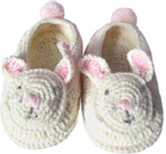Albetta-chaussons-bébé-crochet-lapin-0 à 6 mois